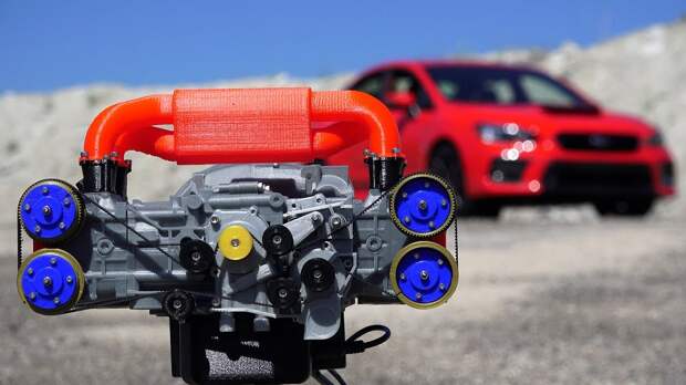 Картинки по запросу 3D Printed Subaru WRX Engine - How Boxer Engines Work