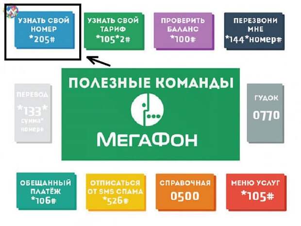 узнать свой номер мегафон