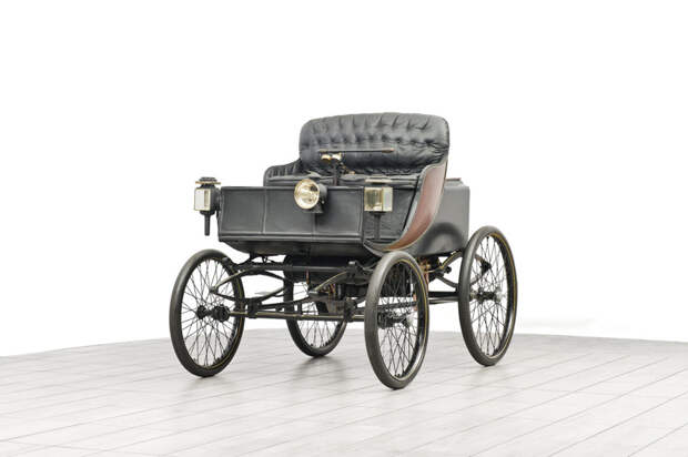 1897 год. Паровой Hart Steam Victoria Four-Seater Dos-à-Dos. авто, ретро автомобили