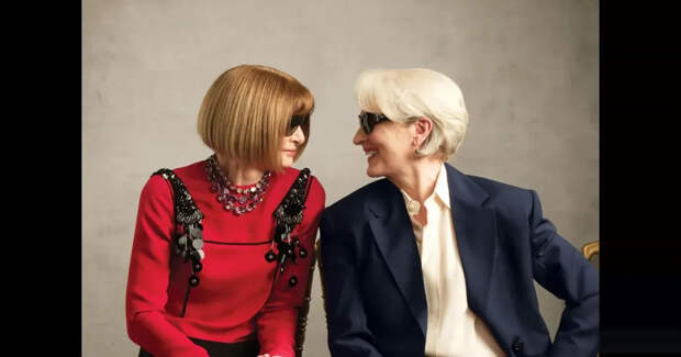 Анна Винтур и сыгравшая её в "Дьявол носит Prada" Мэрил Стрип снялись для обложки Vogue