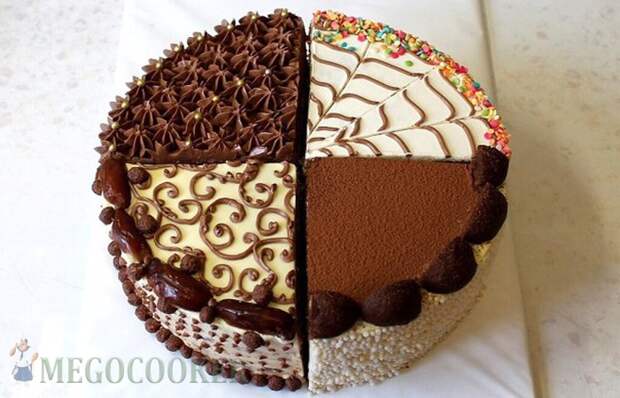 Бисквитный торт с шоколадным кремом, фото рецепт