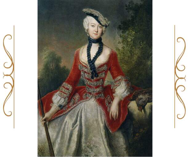 Графиня София-Мария фон Восс, Антуан Пэна, 1746-51. (сс) Из коллекции дворца Шарлоттенбург, Wikimedia Commons. Кстати, дело Лопухиных, о котором речь в фильме - 1743. То есть портрет даже нужного нам периода.