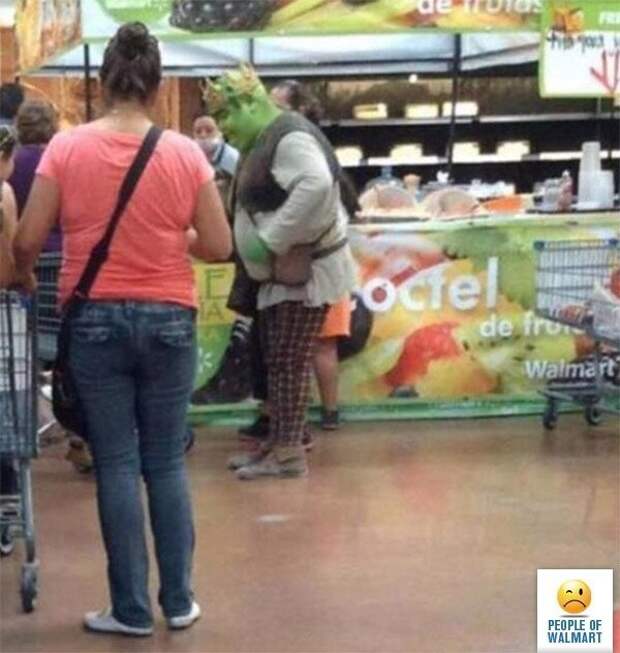 Сказочный покупатель walmart, америка, люди, магазин, мода, одежда, чудики, юмор
