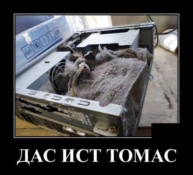 Демотиватор про пыль