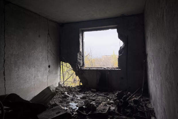 В квартире все сгорело