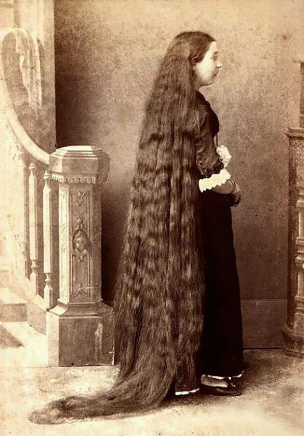 Возмутительно длинные волосы викторианской эпохи заставят вас замереть от восторга викторианская Англия, викторианская эпоха, викторианский стиль, винтажные фото, вот это да!, длинные волосы, ретро фото, с ума сойти