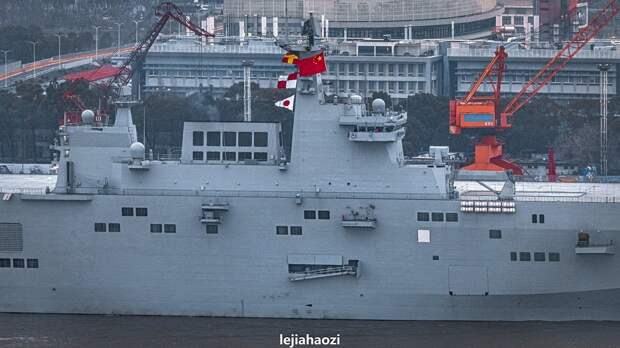 Второй вертолетоносец Type 075 после ходовых испытаний