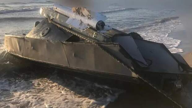 Опубликованы фотографии уничтоженных в Чёрном море безэкипажных катеров ВСУ с