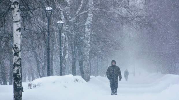 "Зверский" ветер и сильный снег. На Алтае объявили штормовое предупреждение до выходных