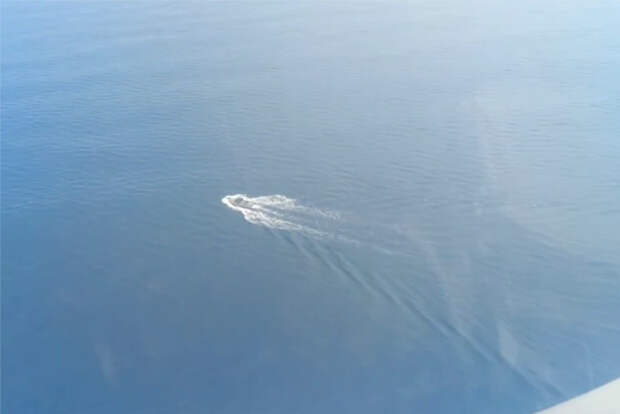 Опубликованы кадры уничтожения украинского надводного беспилотника