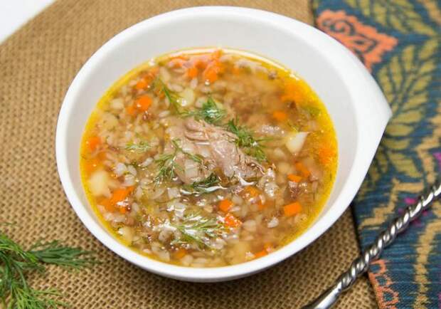 Гречневый суп с мясом