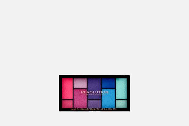 Палетка теней для век Reloaded Dimension, оттенок Vivid Passion, MakeUp Revolution, 725 руб. («Золотое яблоко»)