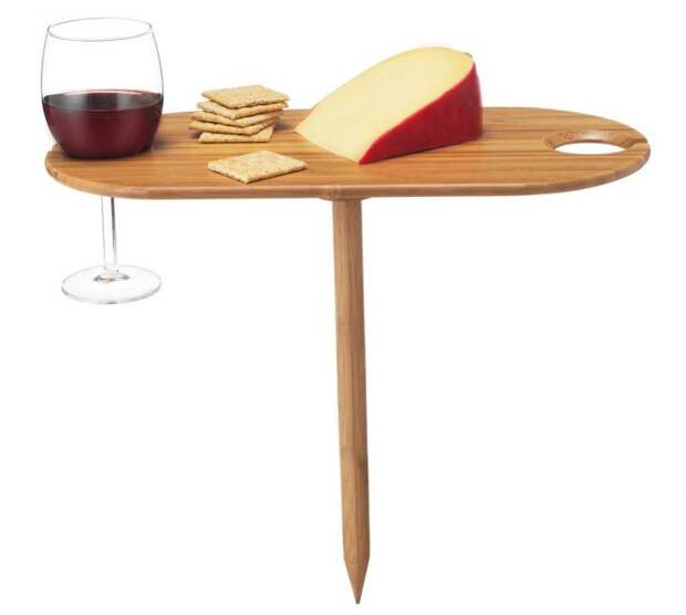 9. Мини-столик для вина и сыра сделает солнечный день на природе ещё лучше гаджет, кухня