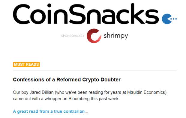 coinsnacks crypto newsletter