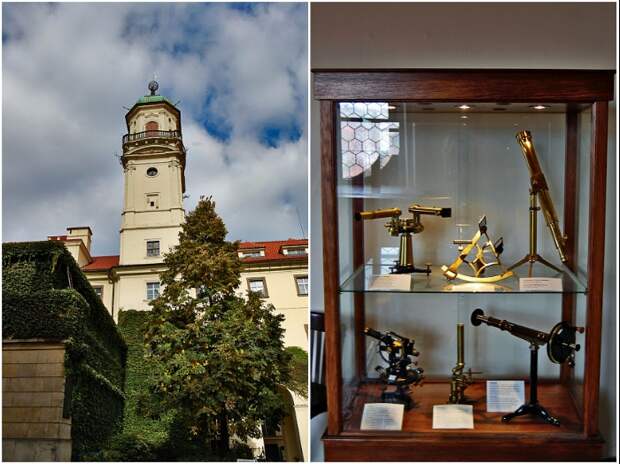 Сейчас мы можем видеть астрономическую башню-обсерваторию, созданную уже в 1722 г. (Клементинум, Прага). | Фото: twinshotel.blogspot.com.