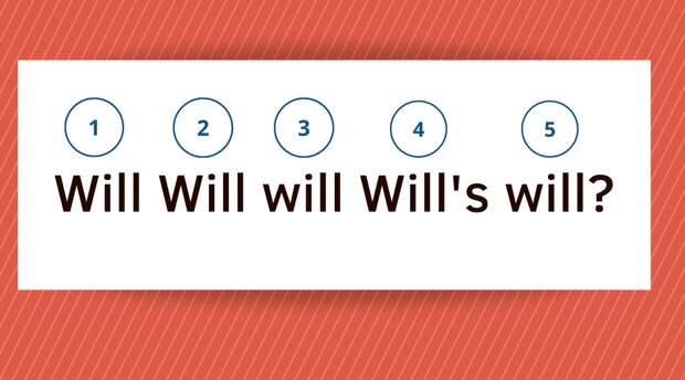 Как перевести предложение, состоящее только из одного слова: "Will Will will Will’s will?"
