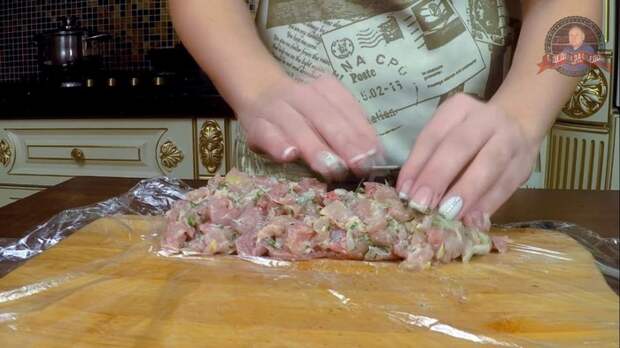 Куриные колбаски по-домашнему Колбаса, Рецепт, Еда, Мясо, С дедом за обедом, Видео, Длиннопост, Кулинария, Видео рецепт