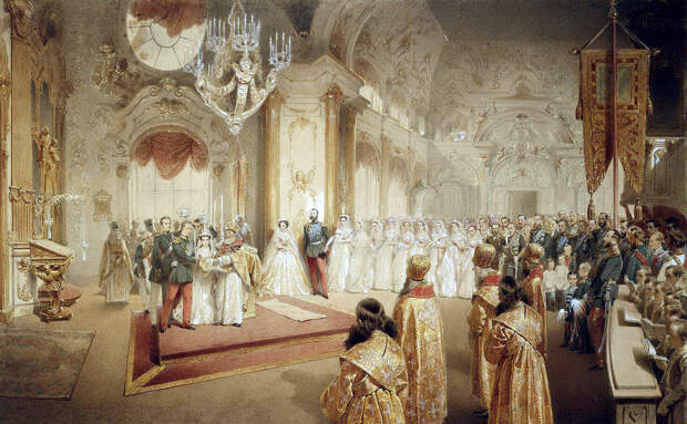 Mih C Aly Zichy Свадьба великого князя Александра Александровича будущего царя Александра III и Марии Федоровны 
