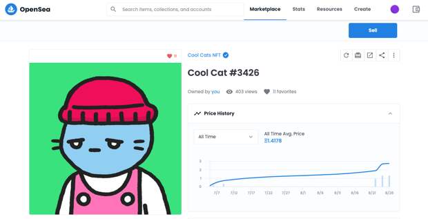 NFT, Cool cat