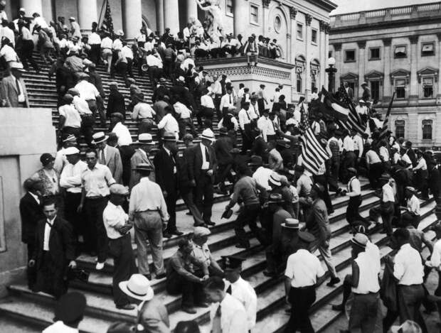 США в годы Великой Депрессии. Марш ветеранов Первой Мировой, 1932 год