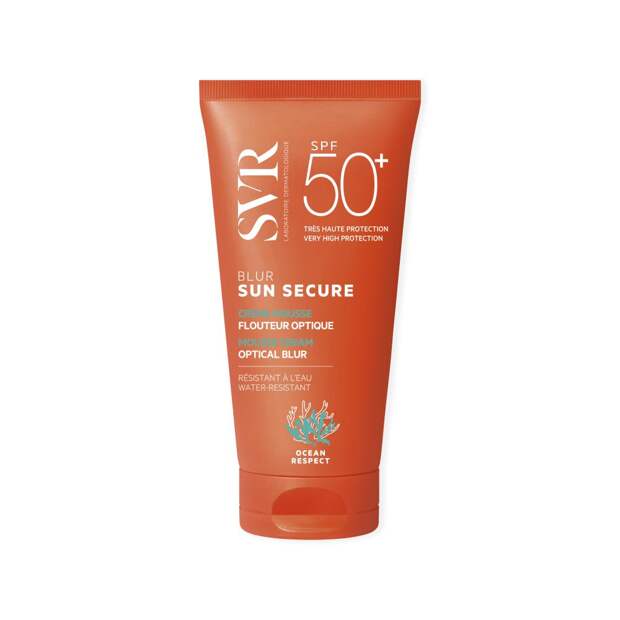 Солнцезащитный крем-мусс для лица с эффектом фотошопа SPF 50+ Sun Secure Blur, SVR, 2609 руб. (foamstore.ru)