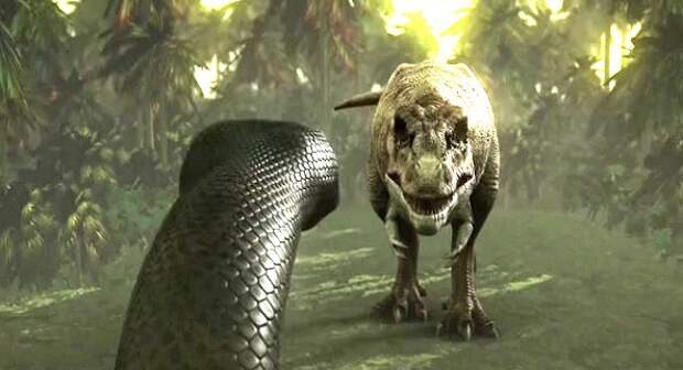 Динозавров уничтожили гигантские змеи