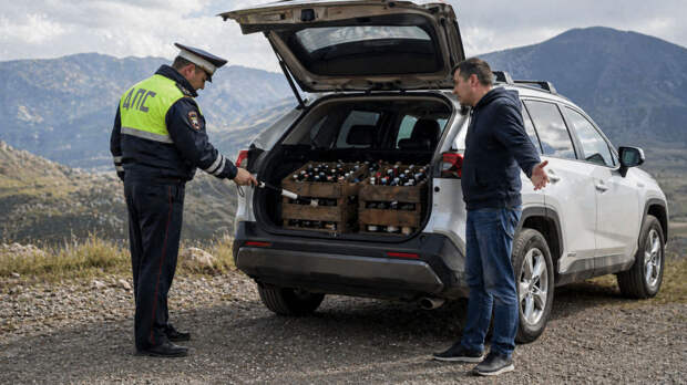 ГАИ может выписать штраф до 25 000 ₽ за бутылки с алкоголем в машине — в каких случаях это грозит водителю