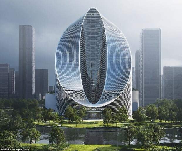 Китайцы строят башню в форме бесконечности