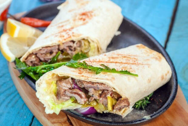 Шаурма с говядиной. Шаурма с говядиной.