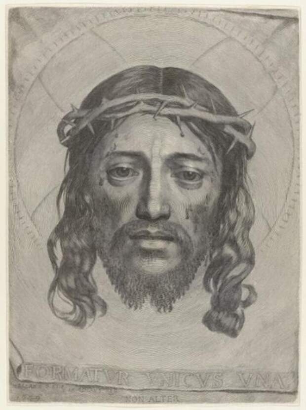 Гравюра La Sainte Face (Holy Face), 1649 год. Гравюра La Sainte Face (Holy Face), 1649 год.
