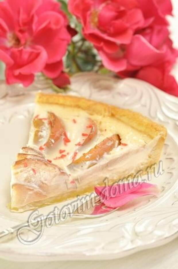 Яблочный пирог со сливками фото 9