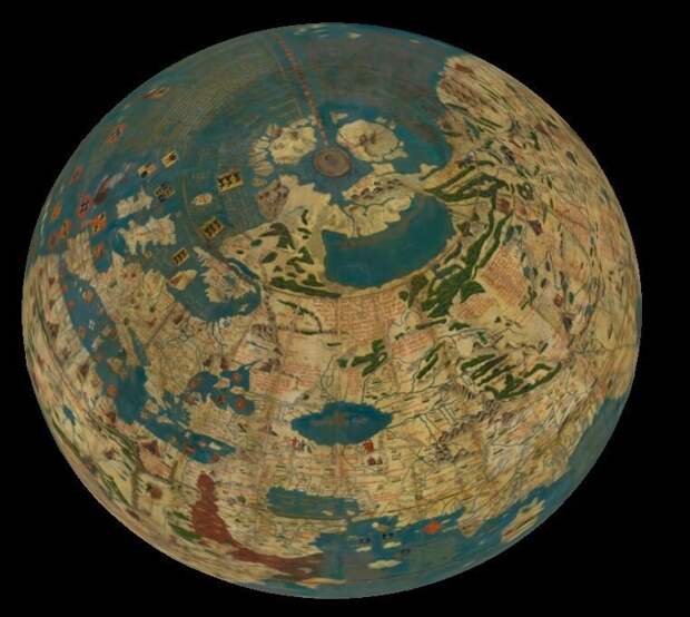 Глобус Behaim, Martin. 1492 год. 