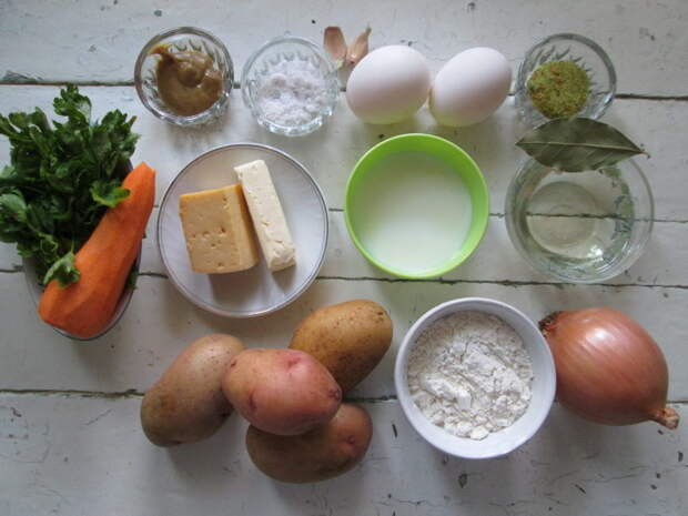 Мини-пирог из картофельных коржей - оригинальная и очень вкусная закуска