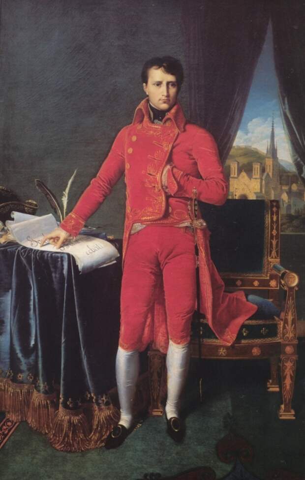 Первый консул Наполеон - Жан Огюст Доминик Энгр (1804)