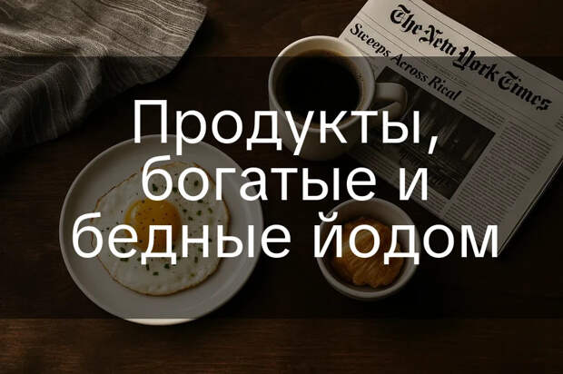 Продукты, богатые и бедные йодом 115 Продукты, богатые и бедные йодом