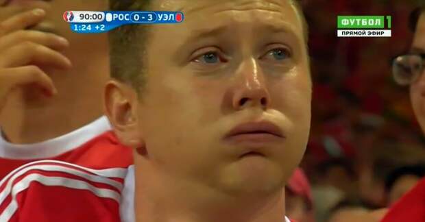 Некоторые болельщики плакали от разочарования, а другие рыдали от счастья  Euro2016, евро2016, прикол, спорт, футбол, юмор