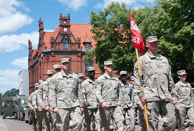 Американские военнослужащие на открытии учений Anaconda 16 в Польше