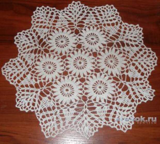 Схема салфетки вязания крючком Схема салфетки вязания крючком