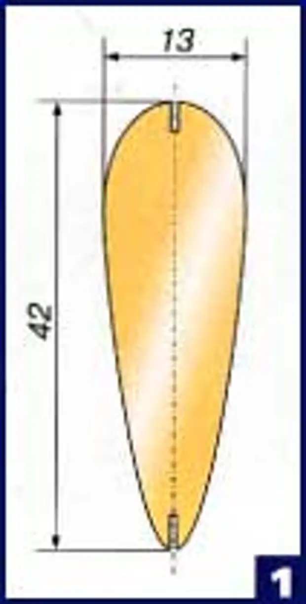 Блесна ельчик 35 чертеж