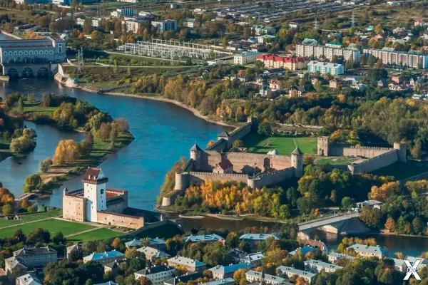 Ивангород с высоты птичьего полета