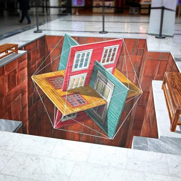 Невероятно реалистичные 3D-граффити (20 фото)