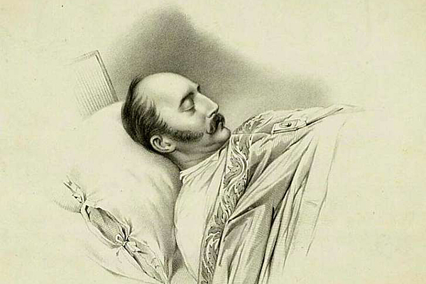 Николай I на смертном одре. Художник Владимир Гау.