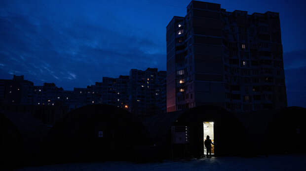 Жители Киева перекрыли дорогу в знак протеста против отключения отопления