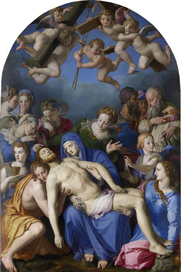 Descendimiento de Cristo (c. 1540-1545), Bronzino. Descendimiento de Cristo (c. 1540-1545), Bronzino.