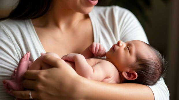 Новорожденный и мать / Изображение сгенерировано shedevrum.ai / amic.ru