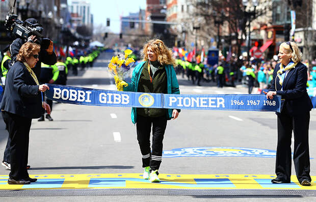 Бобби Гибб на 120-м Бостонском марафоне. Апрель, 2016