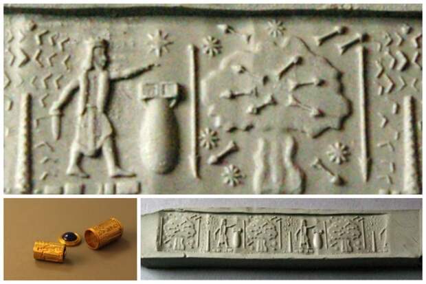 Печать Короля Месопотамии Навуходоносора II (частная коллекция) Ядерная бомба и война? археология, загадки, нло, предки, рисунки, тайны, ученые, фрески