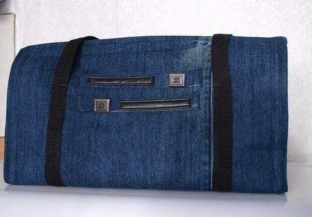 сумка из джинсов