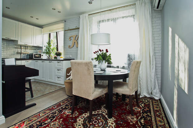 Фотография: Кухня и столовая в стиле Скандинавский, Квартира, Дома и квартиры, IKEA, герой недели, герой недели 2014, двушка в москве – фото на InMyRoom.ru