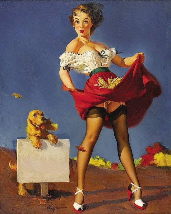 художник Джил Элвгрен (Gil Elvgren) пин ап картины – 18